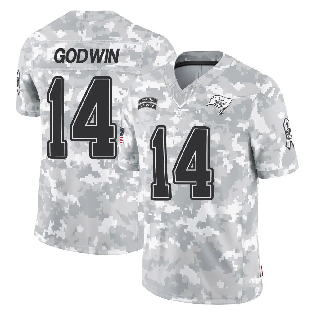 Kooe TB.Buccaneers #14 Chris Godwin Jr. Player Arctic Camo Limited Salute To Service Home Game Stitched Jerseys