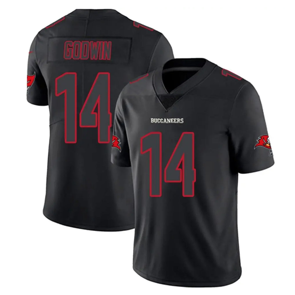 Kooe TB.Buccaneers #14 Chris Godwin Jr. Player Black Impact Limited Home Game Stitched Jerseys
