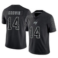Kooe TB.Buccaneers #14 Chris Godwin Jr. Player Black Reflective Limited Home Game Stitched Jerseys