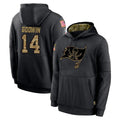 Kooe TB.Buccaneers #14 Chris Godwin Jr. Player Black Salute to Service Sideline Performance Pullover Hoodies Home Game Stitched Jerseys