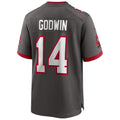 Kooe TB.Buccaneers #14 Chris Godwin Jr. Player Deep Pewter Home Game Stitched Jerseys