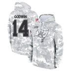 Kooe TB.Buccaneers #14 Chris Godwin Jr. Player Salute to Service Hoodies Stitched Jerseys
