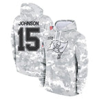 Kooe TB.Buccaneers #15 Tez Johnson Player Arctic Camo Limited Salute to Service Pullover Hoodies Game Stitched Jerseys