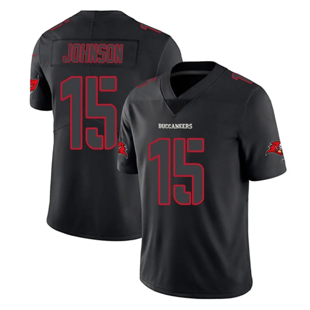 Kooe TB.Buccaneers #15 Tez Johnson Player Black Impact Limited Home Game Stitched Jerseys