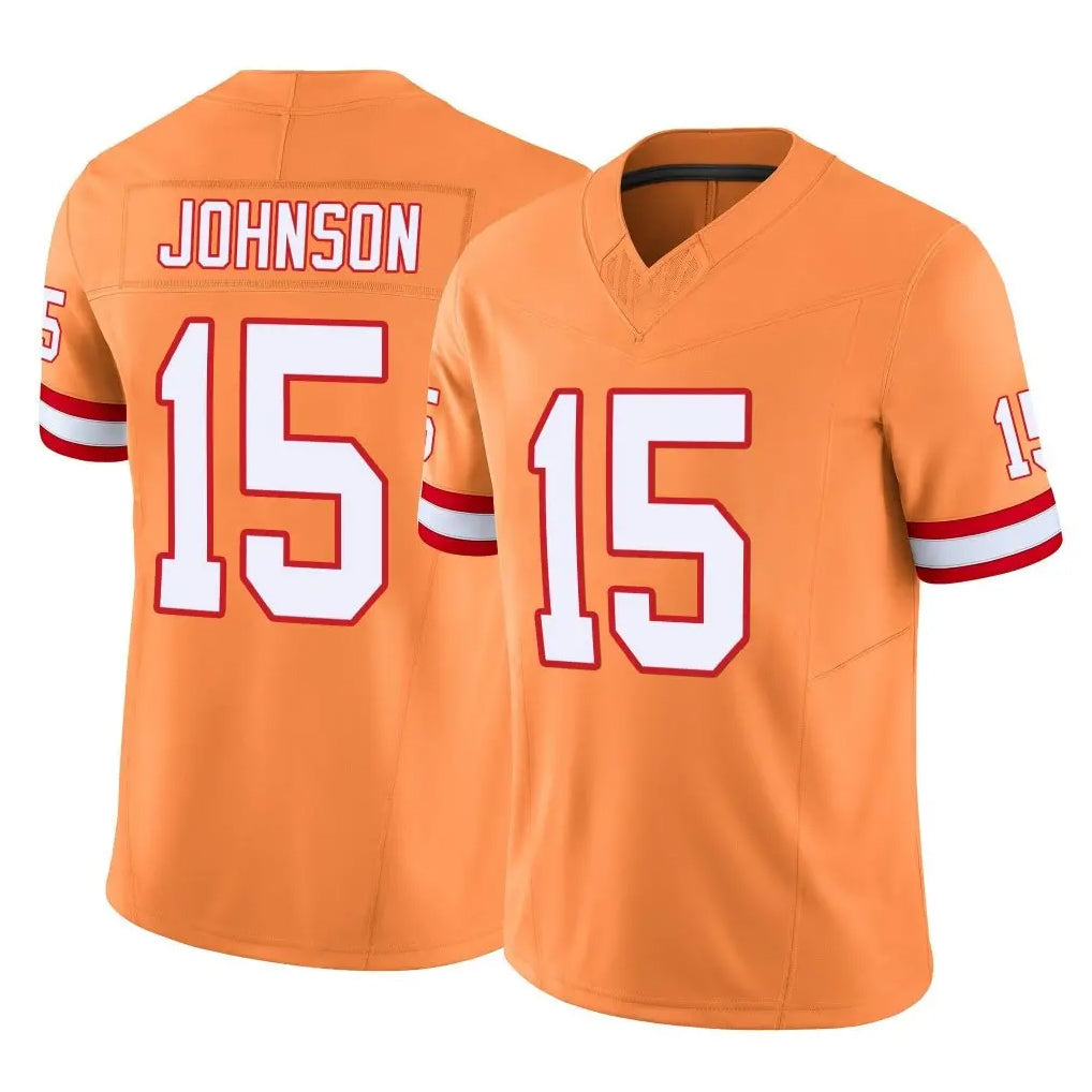 Kooe TB.Buccaneers #15 Tez Johnson Player Orange Limited Vapor F.U.S.E. Home Game Stitched Jerseys