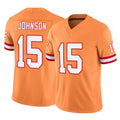 Kooe TB.Buccaneers #15 Tez Johnson Player Orange Limited Vapor F.U.S.E. Home Game Stitched Jerseys