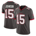 Kooe TB.Buccaneers #15 Tez Johnson Player Pewter Limited Alternate Vapor Home Game Stitched Jerseys