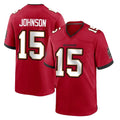 Kooe TB.Buccaneers #15 Tez Johnson Player Red Home Game Stitched Jerseys