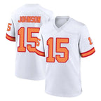 Kooe TB.Buccaneers #15 Tez Johnson Player White '76 Home Game Stitched Jerseys