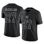 Kooe TB.Buccaneers #27 Zyon McCollum Player Black Reflective Limited Home Game Stitched Jerseys