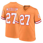 Kooe TB.Buccaneers #27 Zyon McCollum Player Orange Throwback Home Game Stitched Jerseys