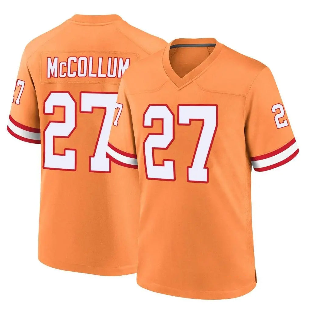 Kooe TB.Buccaneers #27 Zyon McCollum Player Orange Throwback Home Game Stitched Jerseys
