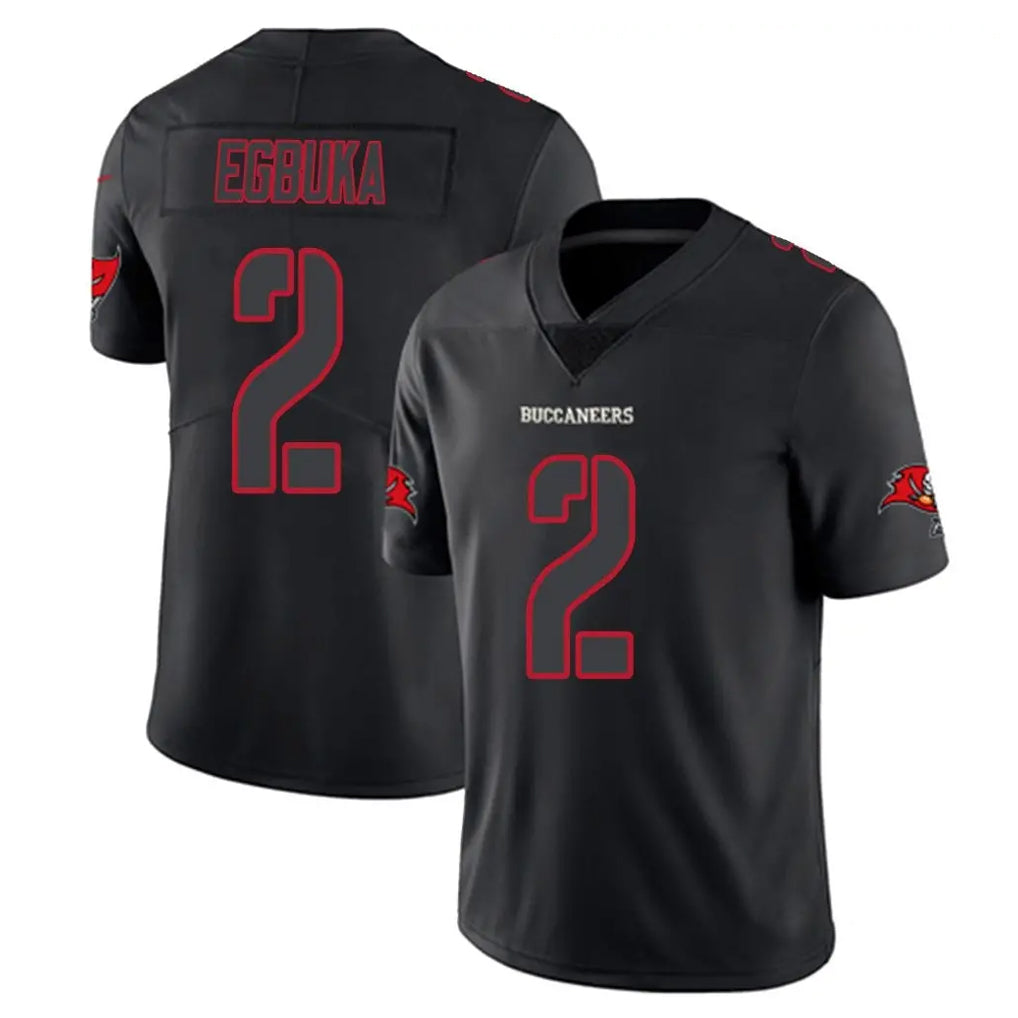 Kooe TB.Buccaneers #2 Emeka Egbuka Player Black Impact Limited Home Game Stitched Jerseys