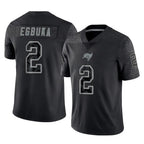 Kooe TB.Buccaneers #2 Emeka Egbuka Player Black Reflective Limited Home Game Stitched Jerseys