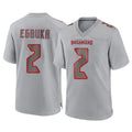 Kooe TB.Buccaneers #2 Emeka Egbuka Player Gray Atmosphere Fashion Home Game Stitched Jerseys