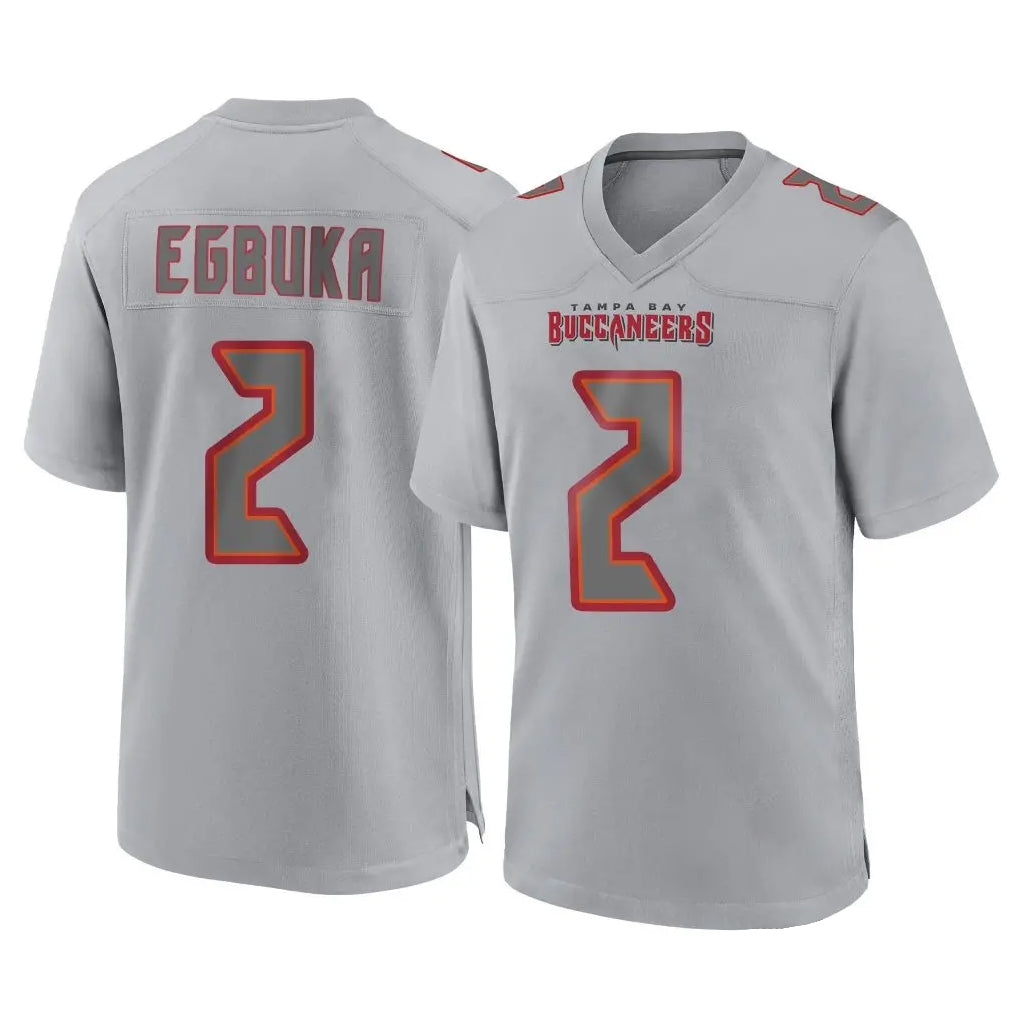 Kooe TB.Buccaneers #2 Emeka Egbuka Player Gray Atmosphere Fashion Home Game Stitched Jerseys