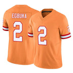 Kooe TB.Buccaneers #2 Emeka Egbuka Player Orange Vapor F.U.S.E. Limited Stitched Jerseys