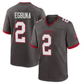 Kooe TB.Buccaneers #2 Emeka Egbuka Player Pewter Alternate Home Game Stitched Jerseys