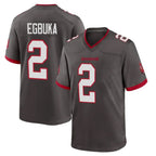 Kooe TB.Buccaneers #2 Emeka Egbuka Player Pewter Alternate Home Game Stitched Jerseys