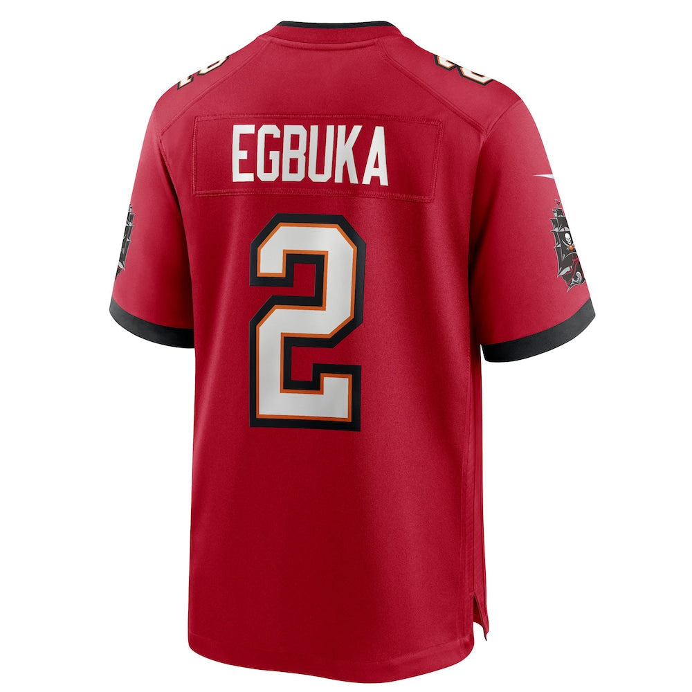 Kooe TB.Buccaneers #2 Emeka Egbuka Player Red Home Game Stitched Jerseys