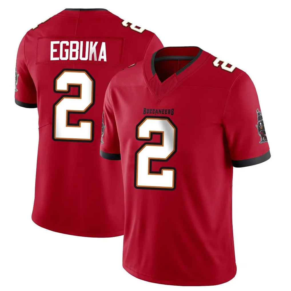 Kooe TB.Buccaneers #2 Emeka Egbuka Player Red Limited Vapor F.U.S.E. Home Game Stitched Jerseys