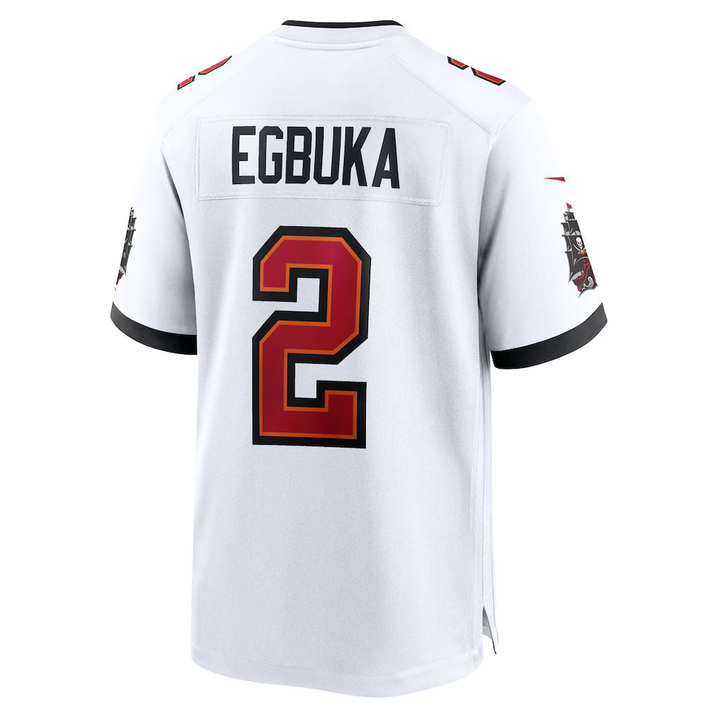 Kooe TB.Buccaneers #2 Emeka Egbuka Player White Home Game Stitched Jerseys