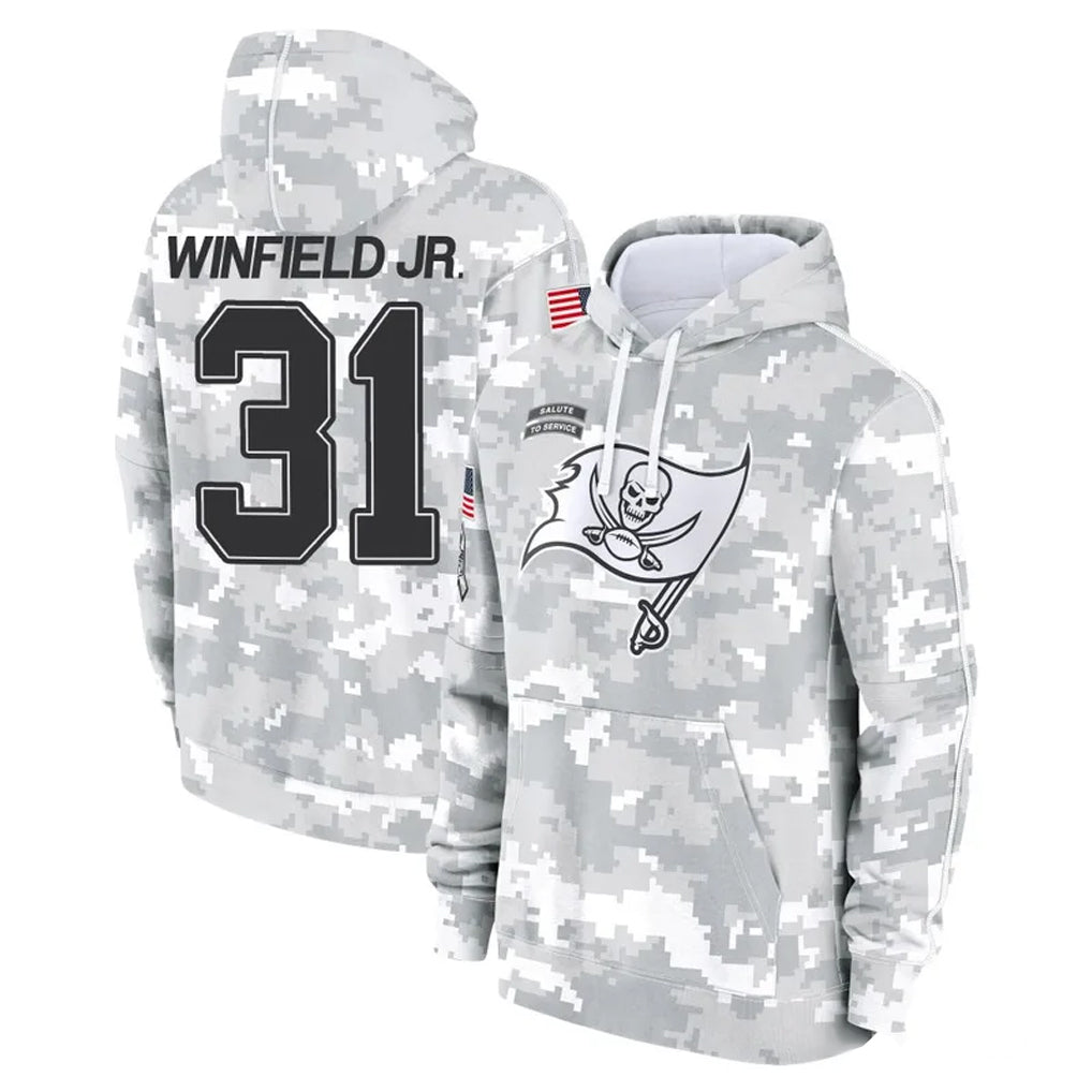 Kooe TB.Buccaneers #31 Antoine Winfield Jr. Player Arctic Camo Limited Salute to Service Pullover Hoodies Game Stitched Jerseys