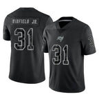 Kooe TB.Buccaneers #31 Antoine Winfield Jr. Player Black Reflective Limited Home Game Stitched Jerseys
