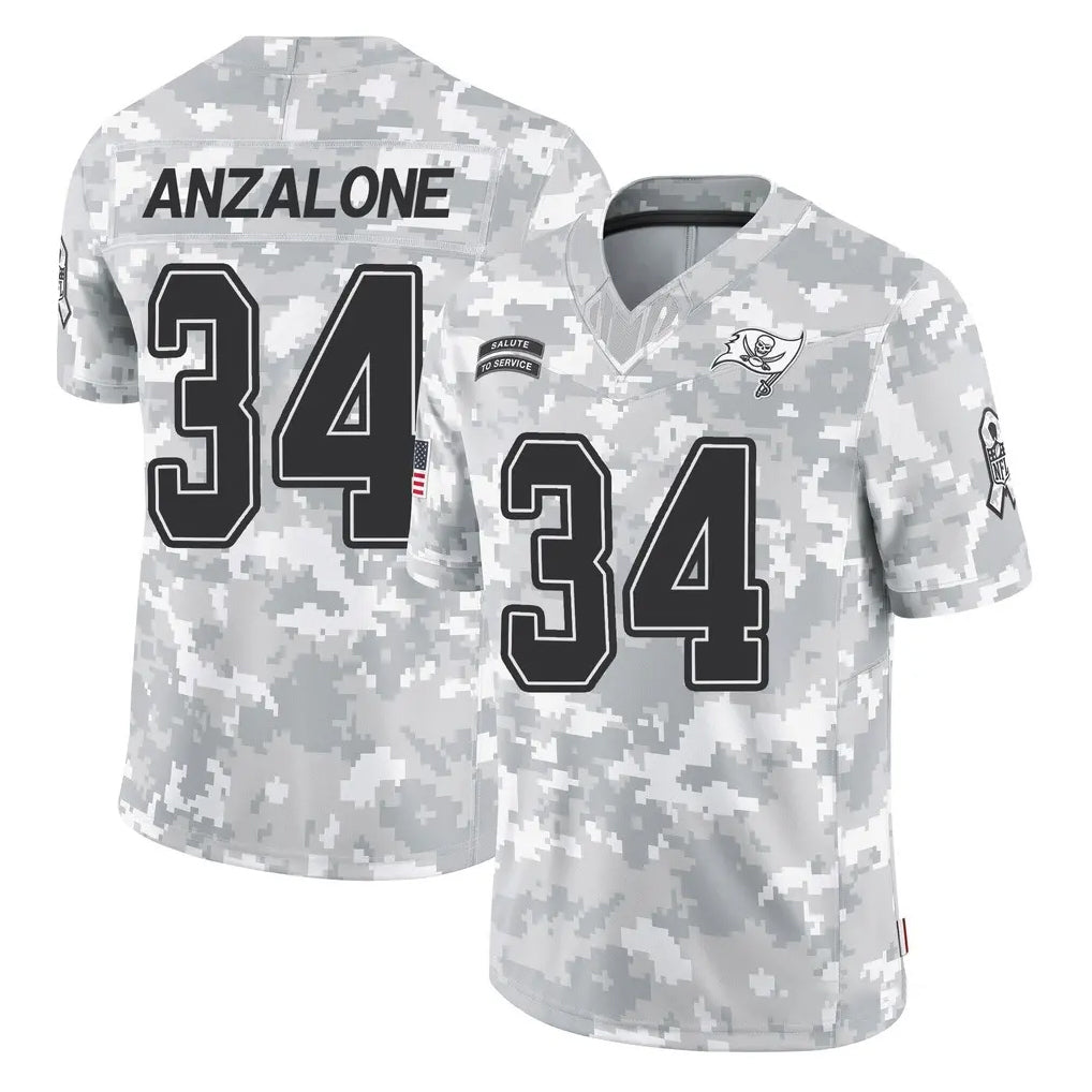Kooe TB.Buccaneers #34 Alex Anzalone Player Arctic Camo Limited Salute To Service Home Game Stitched Jerseys