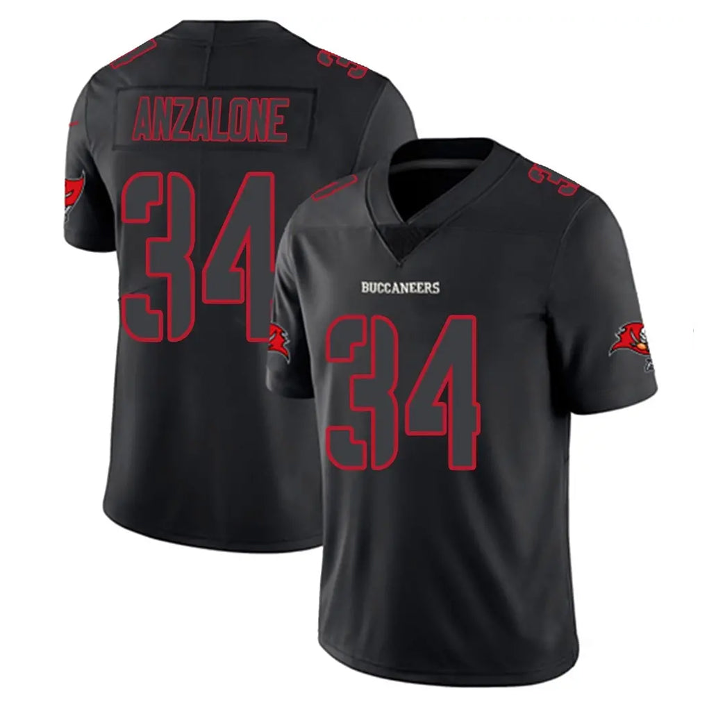 Kooe TB.Buccaneers #34 Alex Anzalone Player Black Impact Limited Home Game Stitched Jerseys