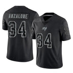Kooe TB.Buccaneers #34 Alex Anzalone Player Black Reflective Limited Home Game Stitched Jerseys