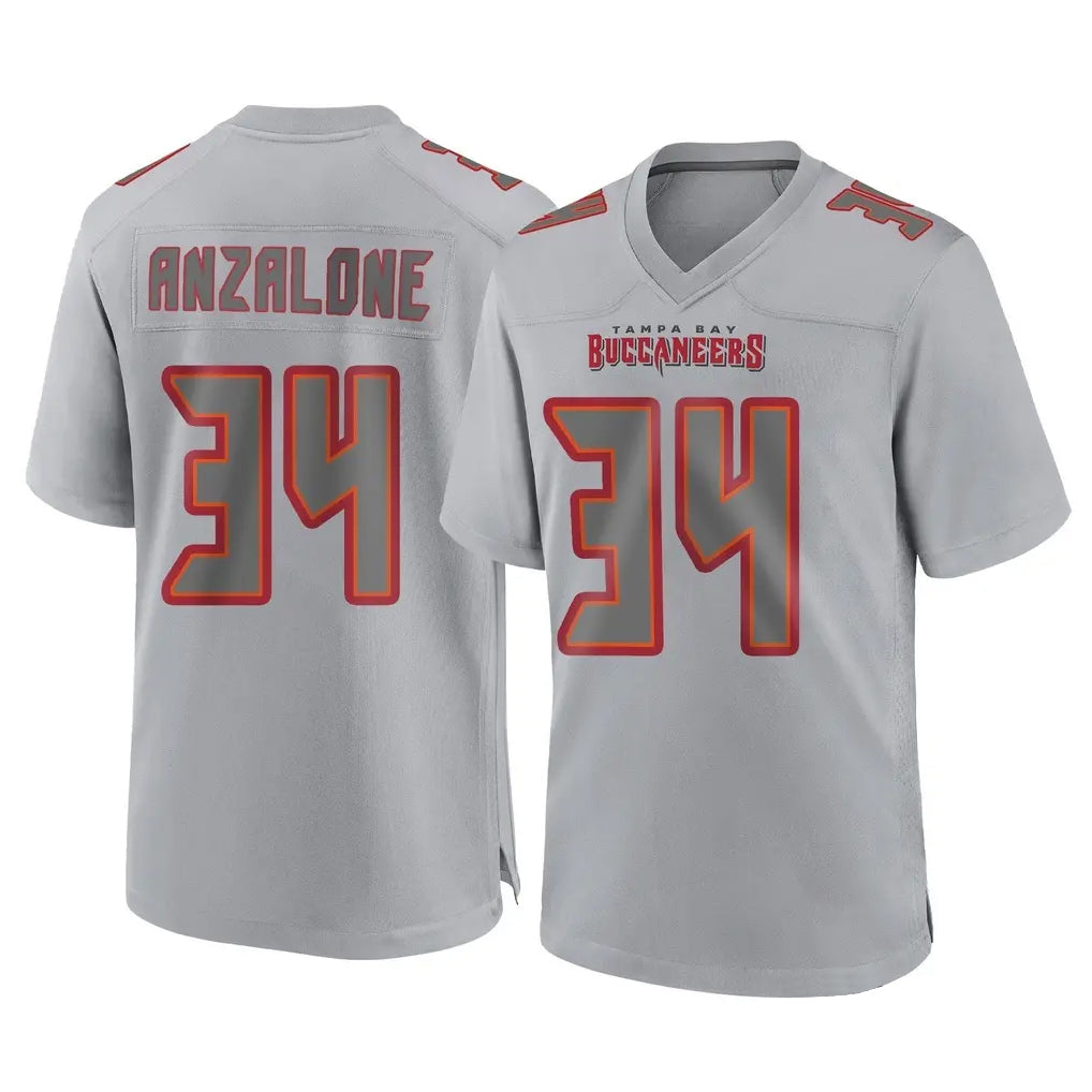 Kooe TB.Buccaneers #34 Alex Anzalone Player Gray Atmosphere Fashion Home Game Stitched Jerseys