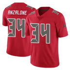 Kooe TB.Buccaneers #34 Alex Anzalone Player Red Limited Color Rush Home Game Stitched Jerseys