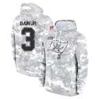 Kooe TB.Buccaneers #3 Rueben Bain Jr. Player Arctic Camo Limited Salute to Service Pullover Hoodies Game Stitched Jerseys