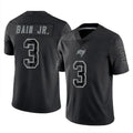 Kooe TB.Buccaneers #3 Rueben Bain Jr. Player Black Reflective Limited Home Game Stitched Jerseys