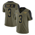 Kooe TB.Buccaneers #3 Rueben Bain Jr. Player Olive Salute To Service Limited Game Stitched Jerseys