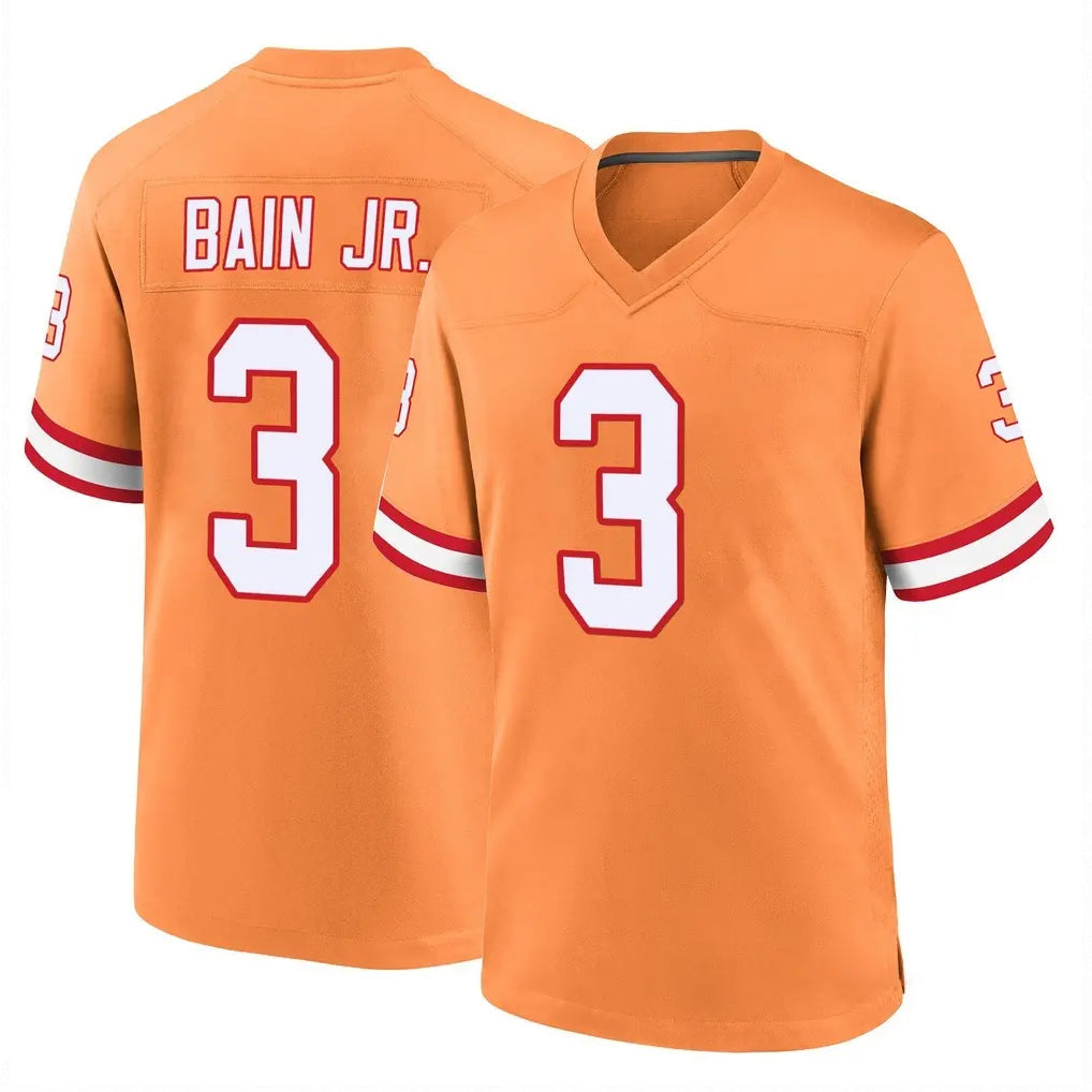 Kooe TB.Buccaneers #3 Rueben Bain Jr. Player Orange Throwback Home Game Stitched Jerseys