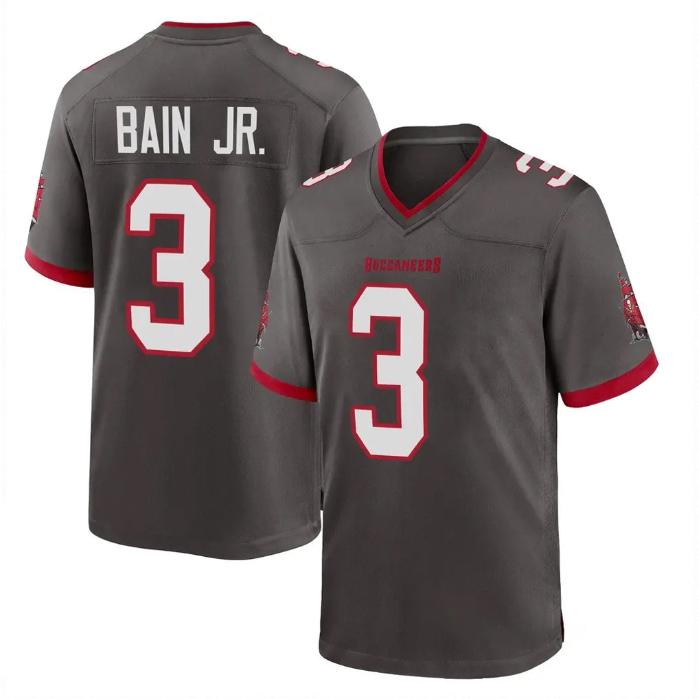 Kooe TB.Buccaneers #3 Rueben Bain Jr. Player Pewter Alternate Home Game Stitched Jerseys