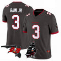 Kooe TB.Buccaneers #3 Rueben Bain Jr. Player Pewter Limited 2026 Season Vapor F.U.S.E. Home Game Stitched Jerseys