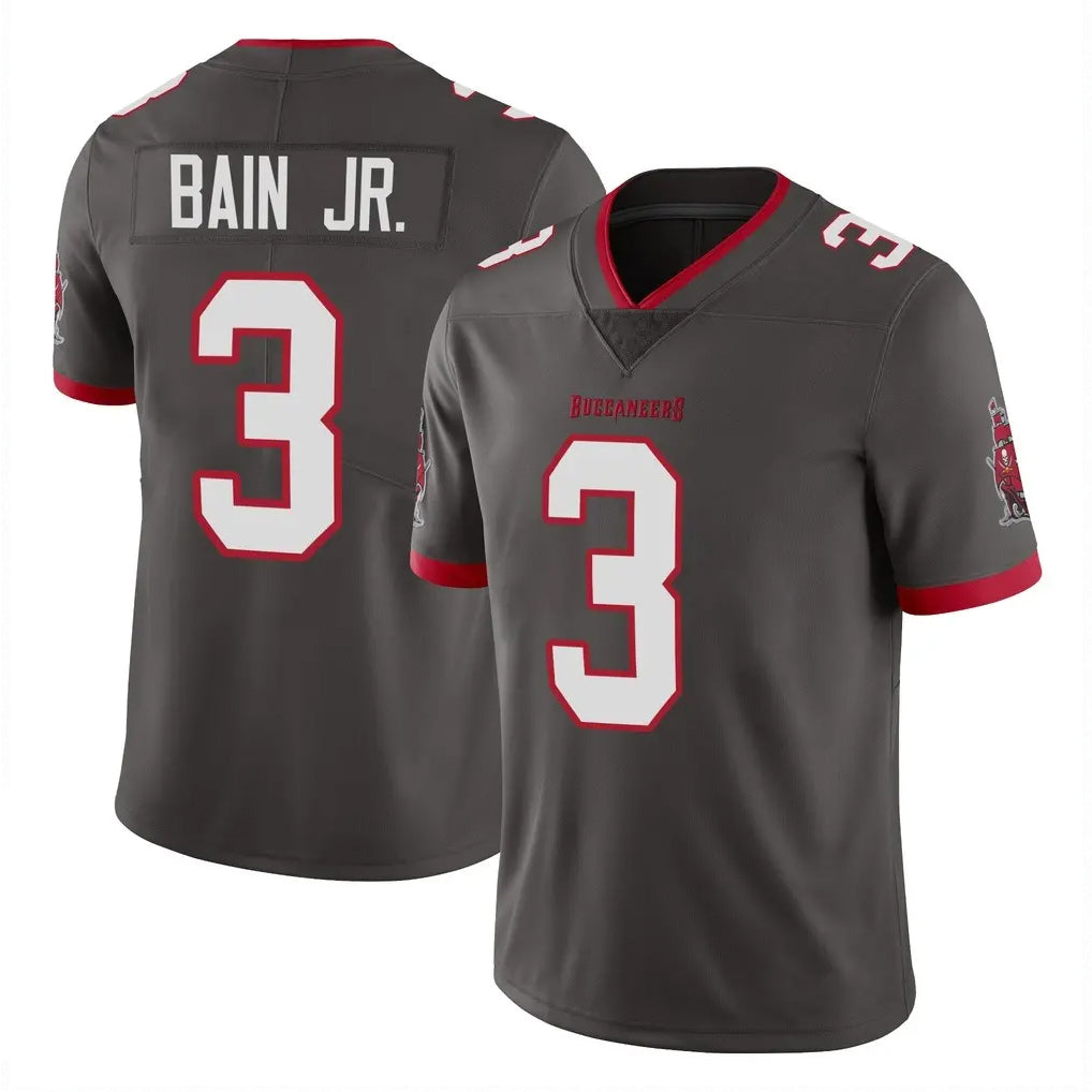 Kooe TB.Buccaneers #3 Rueben Bain Jr. Player Pewter Limited Alternate Vapor Home Game Stitched Jerseys