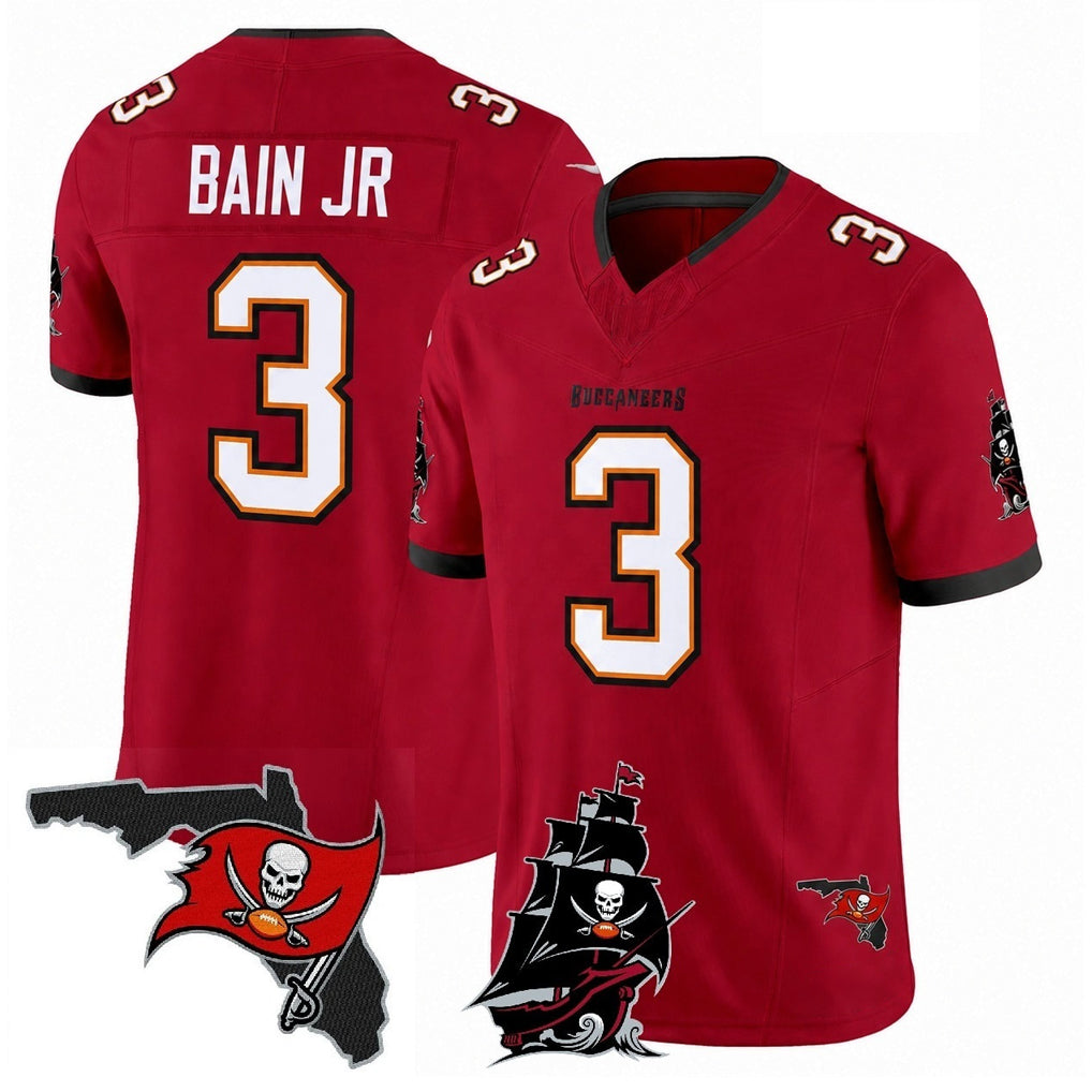 Kooe TB.Buccaneers #3 Rueben Bain Jr. Player Red Limited 2026 Season Vapor F.U.S.E. Home Game Stitched Jerseys