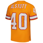 Kooe TB.Buccaneers #40 Mike Alstott Mitchell & Ness Orange Legacy Replica Stitched Puhic Jersey