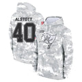 Kooe TB.Buccaneers #40 Mike Alstott Player Arctic Camo Salute to Service Hoodies Stitched Jerseys