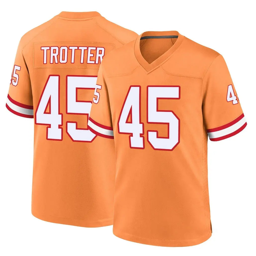Kooe TB.Buccaneers #45 Josiah Trotter Player Orange Throwback Home Game Stitched Jerseys