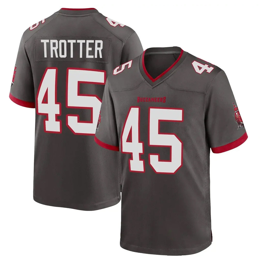 Kooe TB.Buccaneers #45 Josiah Trotter Player Pewter Alternate Home Game Stitched Jerseys
