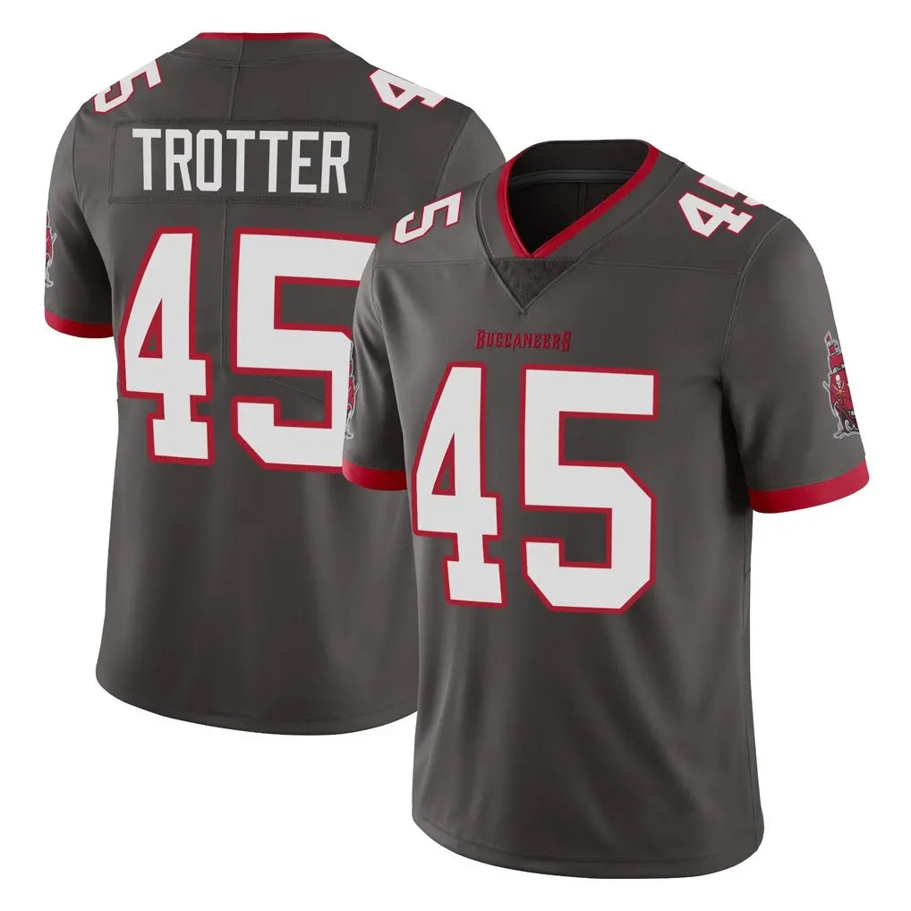 Kooe TB.Buccaneers #45 Josiah Trotter Player Pewter Limited Alternate Vapor Home Game Stitched Jerseys