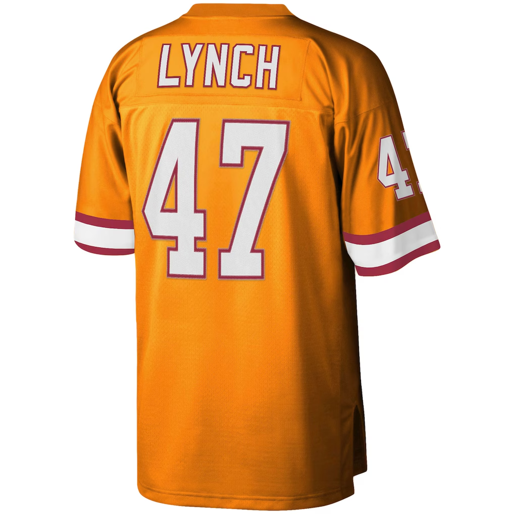 Kooe TB.Buccaneers #47 John Lynch Mitchell & Ness Orange Big & Tall 1995 Legacy Retired Player Jersey