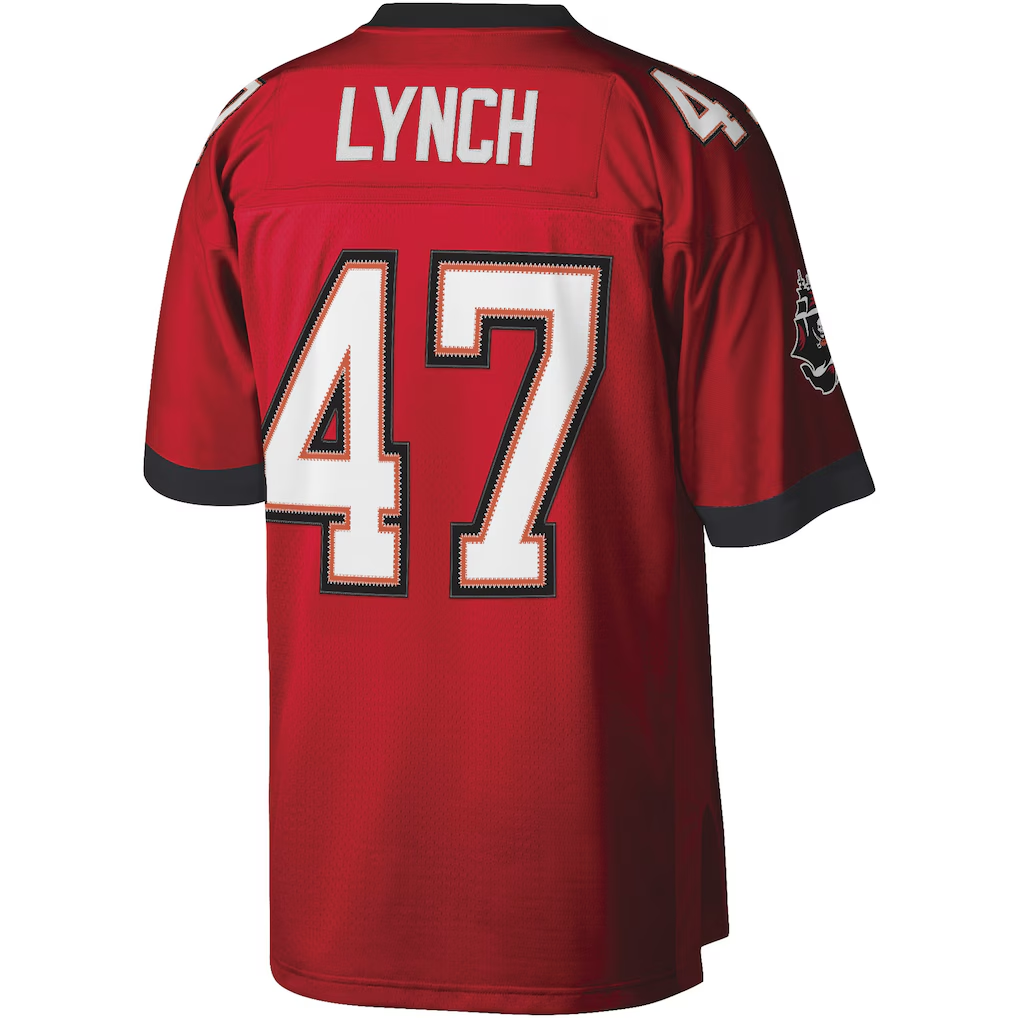 Kooe TB.Buccaneers #47 John Lynch Mitchell & Ness Red Legacy Replica Jersey