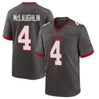 Kooe TB.Buccaneers #4 Chase McLaughlin Player Pewter Alternate Home Game Stitched Jerseys