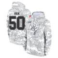Kooe TB.Buccaneers #50 Vita Vea Player Arctic Camo Limited Salute to Service Pullover Hoodies Game Stitched Jerseys